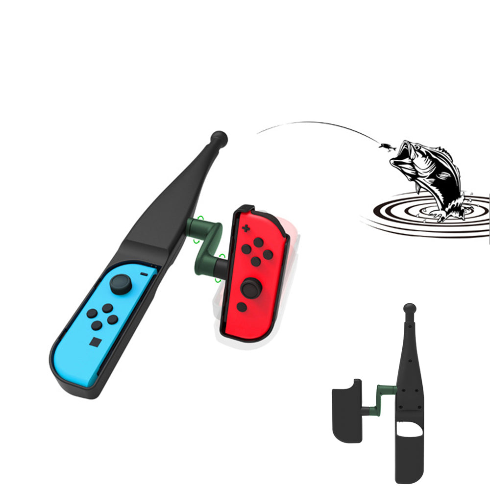 Fishing Rod Handle Grip Holder for Nietendo Switch Joy-con Controller Fishing Games Kit Fishing Rod Handle Grip Holder for Nietendo Switch Joy-con Controller Fishing Games Kit